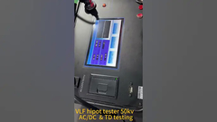 VLF 히포테스터 50kV AC/DC & TD 테스트