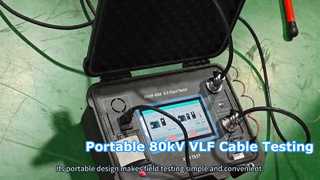 80kV VLF Hipot 테스터 소형 케이블 테스트 솔루션